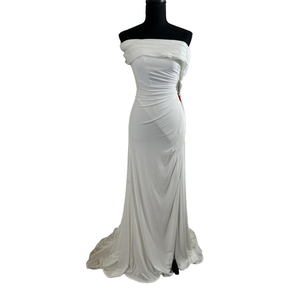 NWT Women's Ieena for Mac Duggal Size 0, White #26517